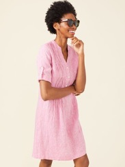 J. McLaughlin Riviera Linen Dress in Berry